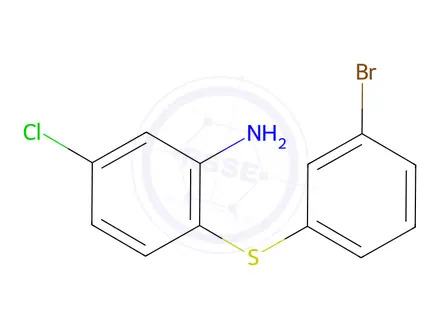Chemical structure of 5-chloro-2-(3-BroMo-phenylsulfanyl)-phenylaMine