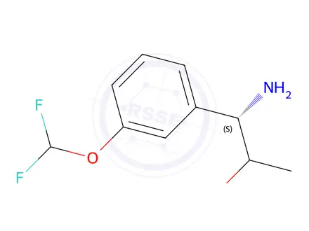 Chemical structure of (1S)-1-amino-1-(3-(difluoromethoxy)phenyl)propan-2-ol