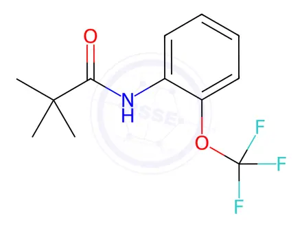 Chemical structure of N-(2-(trifluoromethoxy)phenyl)pivalamide