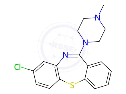 Chemical structure of Clothiapine Impurity 1