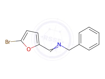 Chemical structure of N-((5-Bromofuran-2-yl)methylene)-1-phenylmethanamine