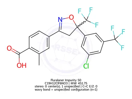 Chemical structure of Fluralaner Impurity 140