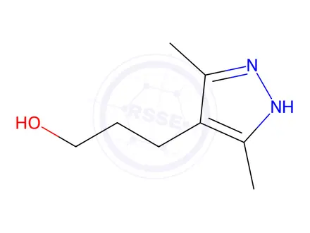 Chemical structure of 3-(3,5-Dimethyl-1H-pyrazol-4-yl)propan-1-ol