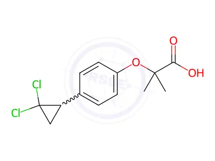 Chemical structure of Ciprofibrate