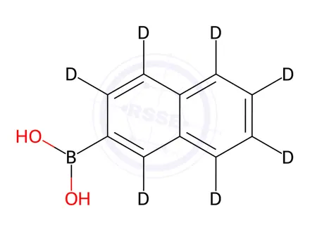 Chemical structure of 2-Naphthaleneboronic acid-d7