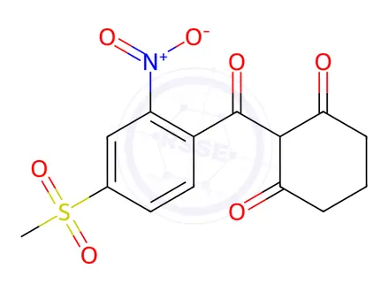 Chemical structure of Mesotrione