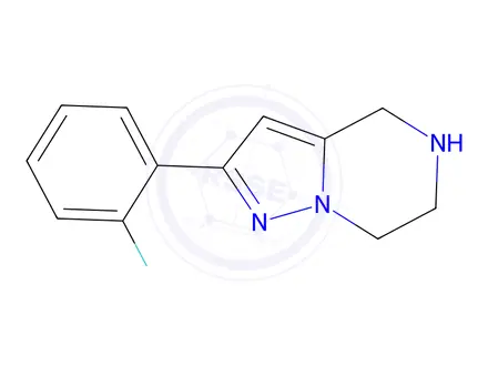 Chemical structure of 2-(2-Fluorophenyl)-4,5,6,7-tetrahydropyrazolo[1,5-a]pyrazine