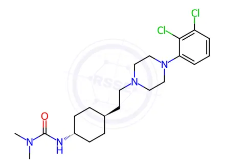 Chemical structure of Cariprazine