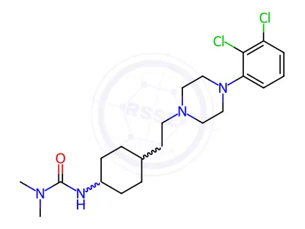 Chemical structure of rac-Cariprazine