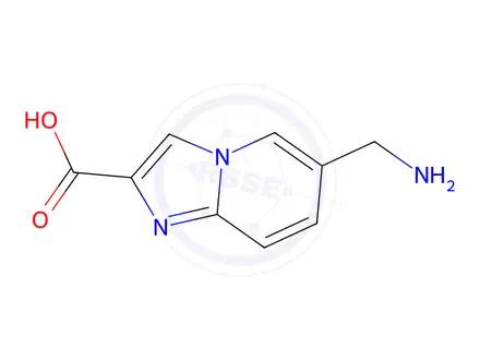 Chemical structure of 6-(Aminomethyl)imidazo[1,2-a]pyridine-2-carboxylic acid