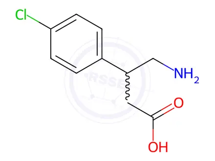 Chemical structure of Baclofen