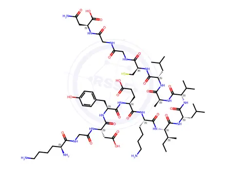 Chemical structure of peptide I
