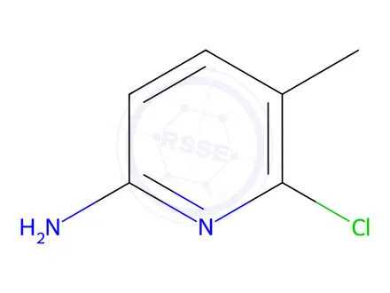 Chemical structure of 6-Amino-2-chloro-3-picoline