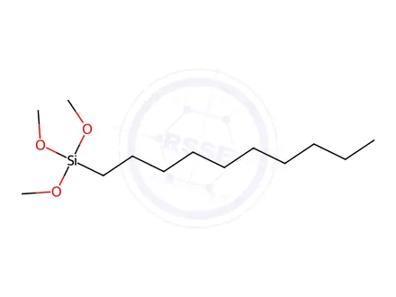 Chemical structure of N-Decyltrimethoxysilane