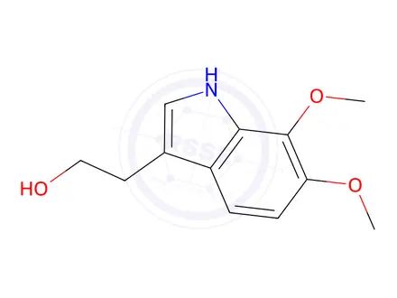 Chemical structure of 2-(6,7-Dimethoxy-1H-indol-3-yl)ethan-1-ol
