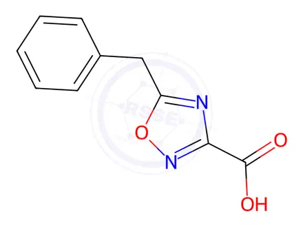 Chemical structure of 5-benzyl-1,2,4-oxadiazole-3-carboxylic Acid