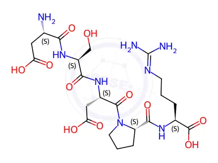 Chemical structure of Human IgE Pentapeptide HEPP