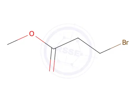 Chemical structure of Propionic acid, 3-bromo-, methyl ester (8CI)