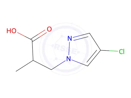 Chemical structure of 3-(4-chloro-1h-pyrazol-1-yl)-2-methylpropanoic acid