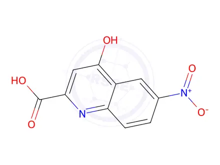 Chemical structure of 4-hydroxy-6-nitro-quinoline-2-carboxylic acid