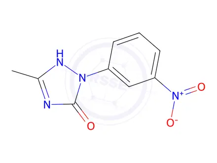 Chemical structure of 5-Methyl-2-(3-nitrophenyl)-1H-1,2,4-triazol-3(2H)-one