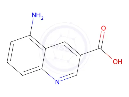 Chemical structure of 5-aMinoquinoline-3-carboxylic acid