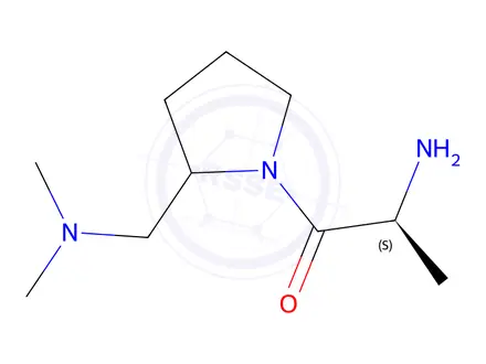 Chemical structure of 2-Amino-1-((S)-2-((dimethylamino)methyl)pyrrolidin-1-yl)propan-1-one