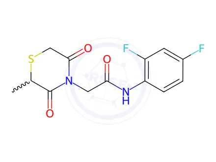 Chemical structure of N-(2,4-Difluorophenyl)-2-(2-methyl-3,5-dioxothiomorpholino)acetamide