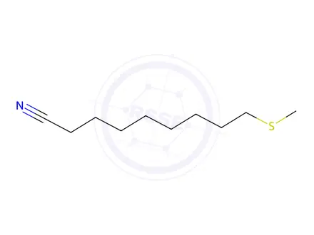 Chemical structure of 9-Methylthiononanonitrile