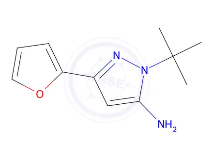 Chemical structure of 1-Tert-butyl-3-(furan-2-yl)-1h-pyrazol-5-amine