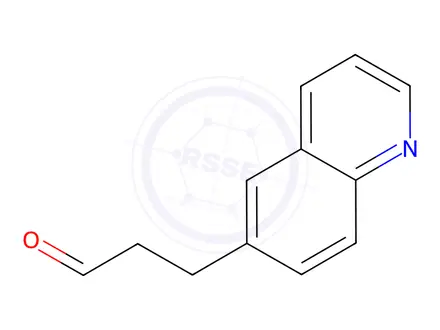 Chemical structure of 3-(Quinolin-6-yl)propanal
