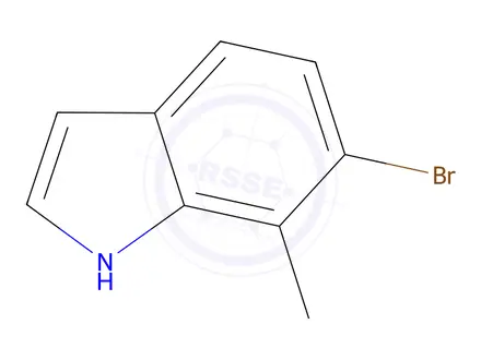 Chemical structure of 6-bromo-7-methyl-1H-indole