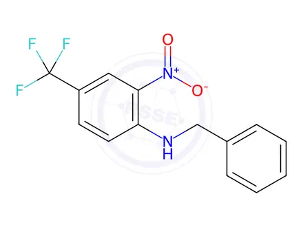 Chemical structure of N-Benzyl-2-nitro-4-(trifluoromethyl)aniline