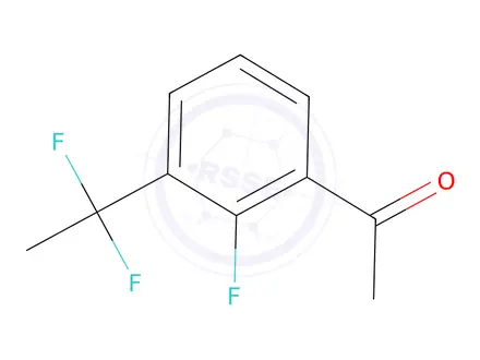 Chemical structure of 1-[3-(1,1-Difluoroethyl)-2-fluorophenyl]ethanone