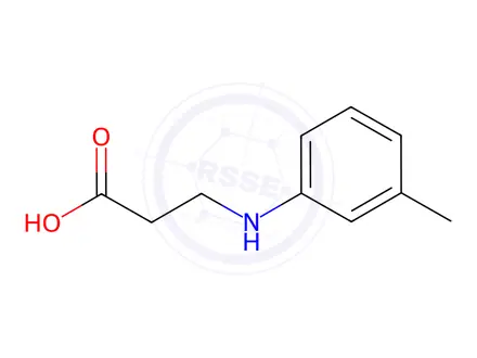 Chemical structure of 3-[(3-methylphenyl)amino]propanoic acid