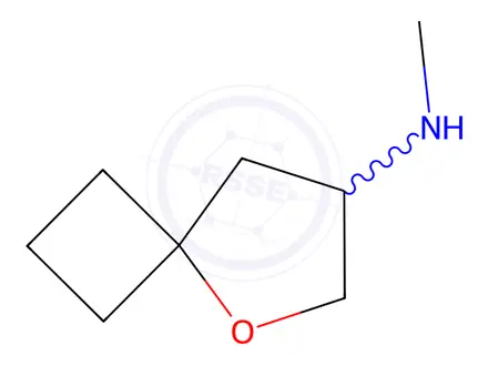 Chemical structure of N-methyl-5-oxaspiro[3.4]Octan-7-amine