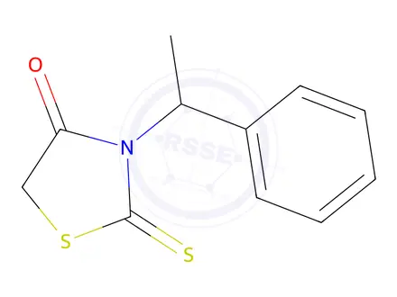Chemical structure of 4-Thiazolidinone,3-(1-phenylethyl)-2-thioxo-