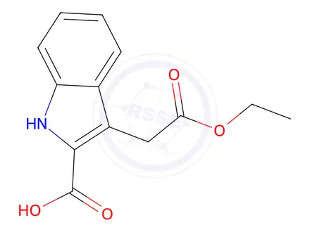 Chemical structure of 3-(2-Ethoxy-2-Oxoethyl)-1h-Indole-2-Carboxylic Acid