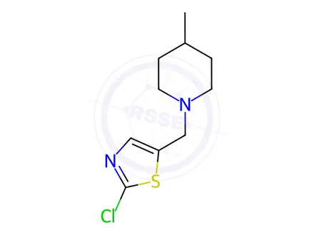 Chemical structure of 1-[(2-chloro-1,3-thiazol-5-yl)methyl]-4-methylpiperidine