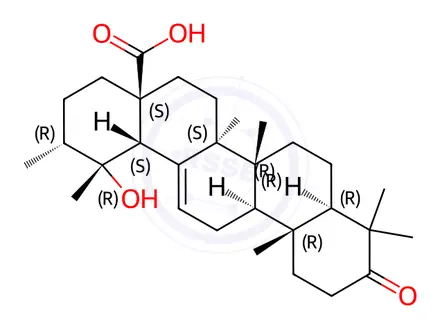 Chemical structure of 3-Oxopomolic acid