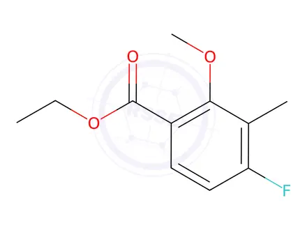 Chemical structure of Ethyl 4-fluoro-2-methoxy-3-methylbenzoate