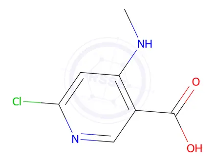 Chemical structure of 6-Chloro-4-(methylamino)nicotinic acid