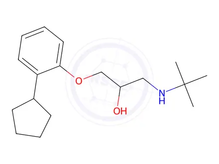 Chemical structure of Penbutolol