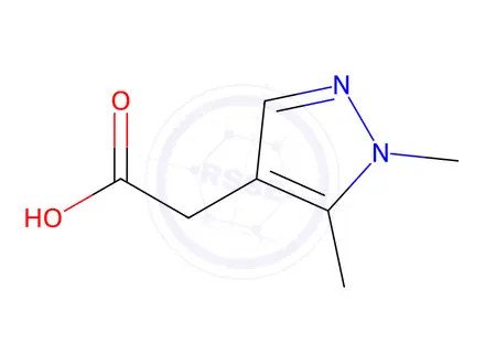 Chemical structure of 2-(1,5-dimethyl-1H-pyrazol-4-yl)acetic acid