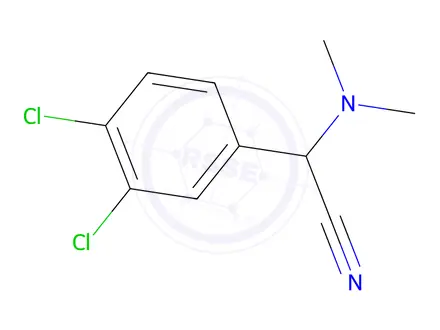 Chemical structure of 2-(3,4-Dichlorophenyl)-2-(dimethylamino)-acetonitrile