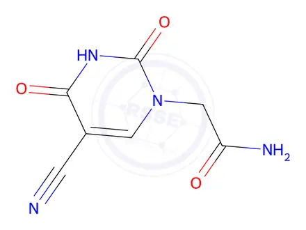 Chemical structure of 2-(5-cyano-2,4-dioxo-3,4-dihydropyrimidin-1(2h)-yl)acetamide