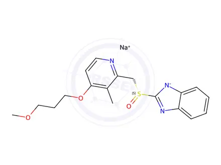 Chemical structure of (R)-Rabeprazole Sodium Salt