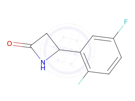Chemical structure of 4-(2,5-Difluorophenyl)azetidin-2-one