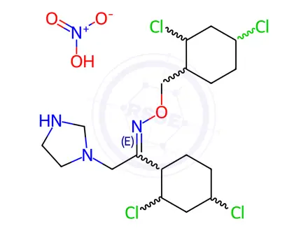 Chemical structure of (E)-Oxiconazole Nitrate