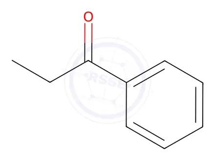 Chemical structure of Propiophenone